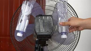 電風扇變空調，只需兩個塑膠瓶，吹出空調風，家裡沒空調也不用擔心熱了